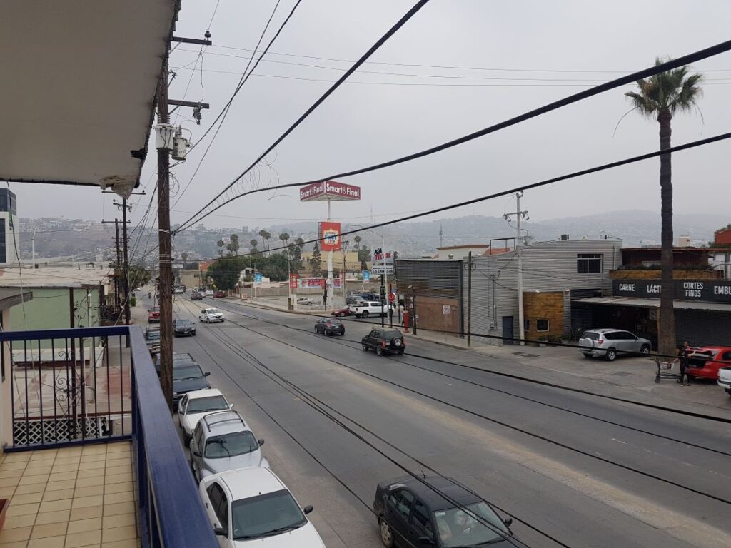 Vue de notre hôtel à Ensenada