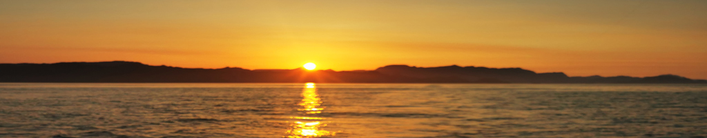 Coucher de soleil sur la mer de Cortez